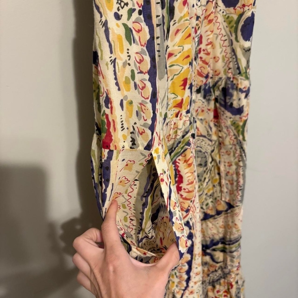 colorful Boho American Eagle Maxi dress with pockets!! - Picture 3 of 7